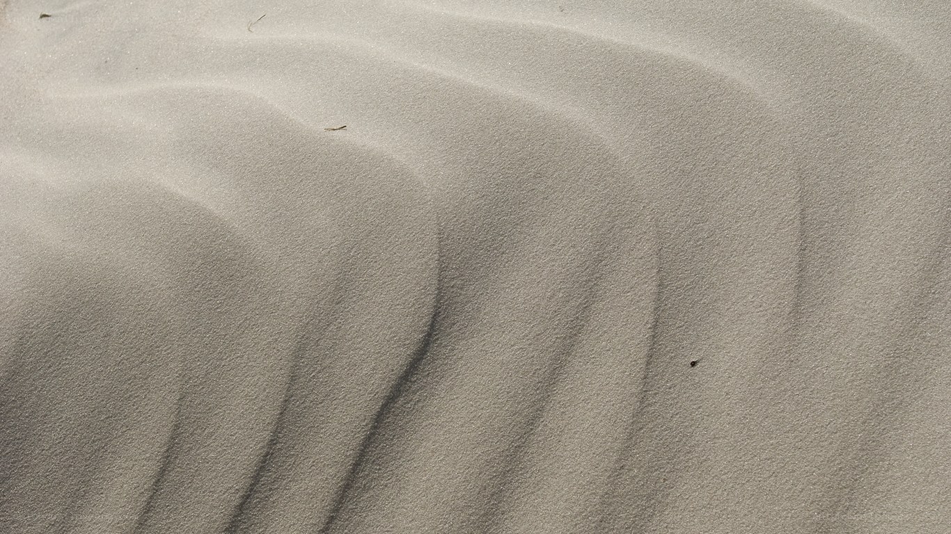 sand dunes with ripples