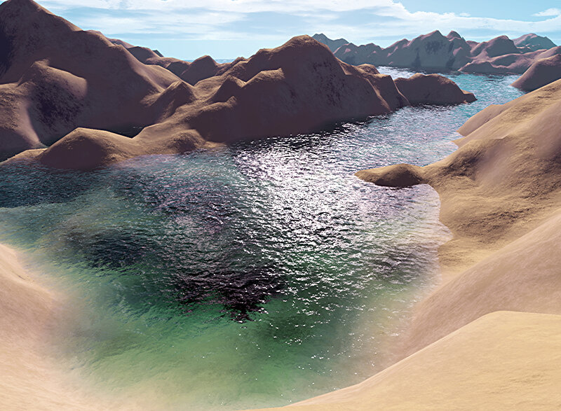 Sand Dunes with Water