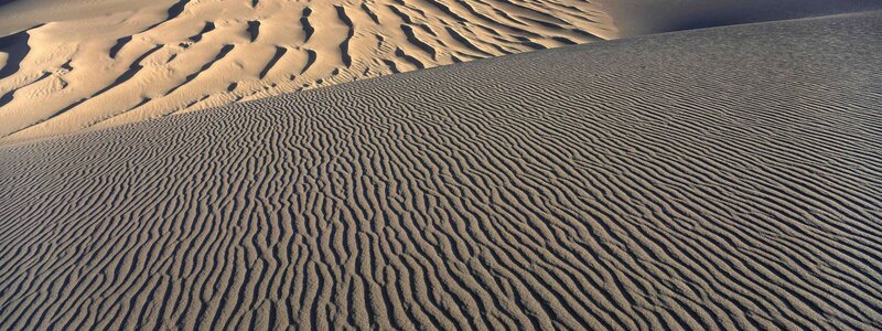 sand dunes with wind patterns