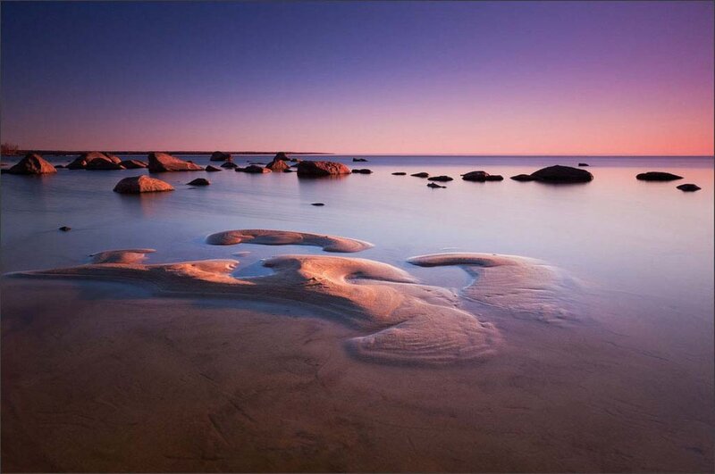 Sand Formations on Beach
