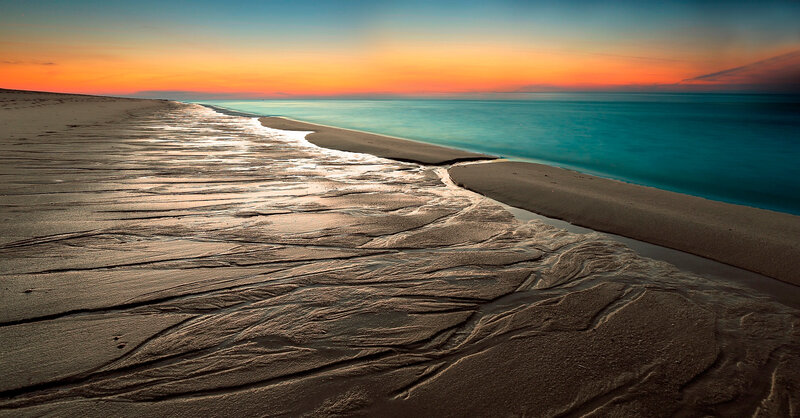 Sand Patterns on Beach