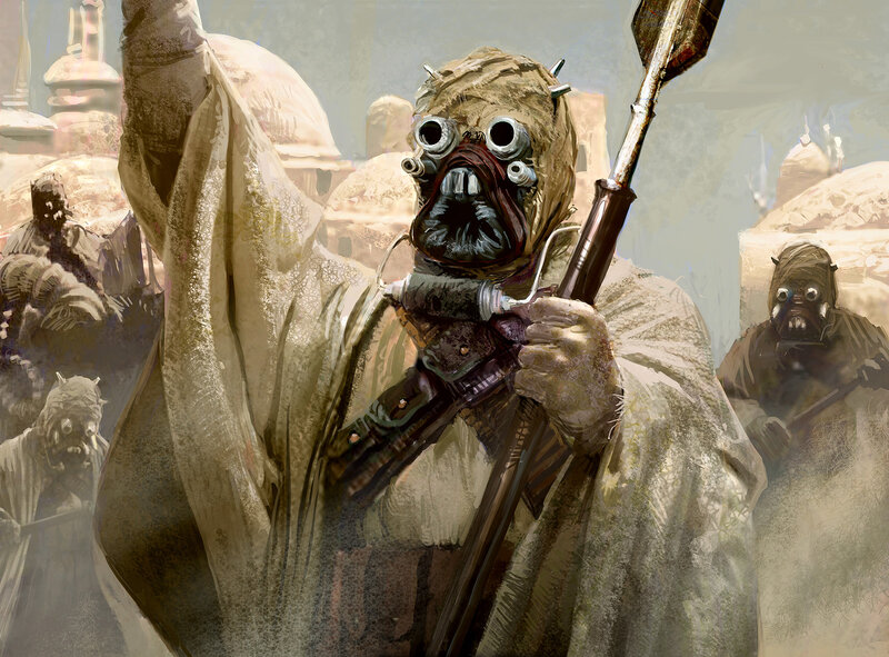 Sand People warrior in desert