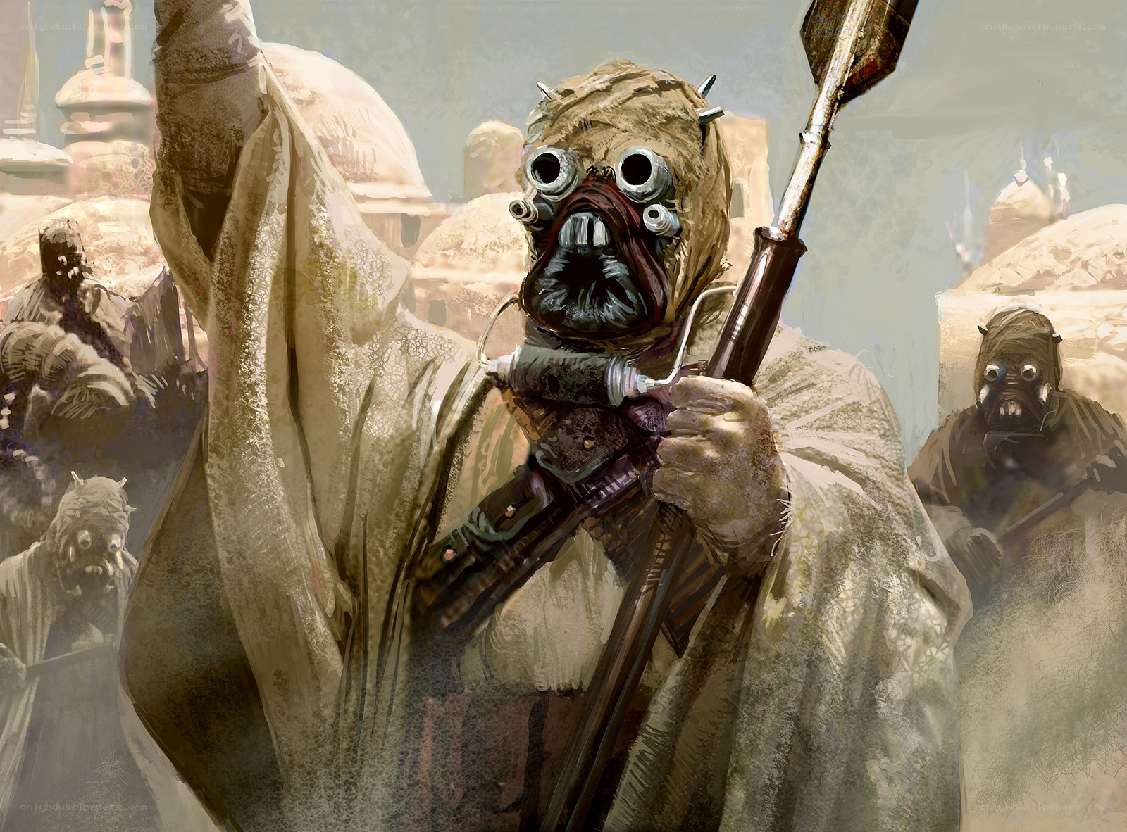 Sand People warrior in desert