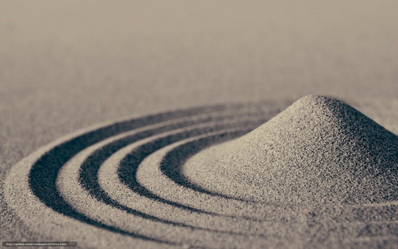 Sand Ripples in Zen Garden