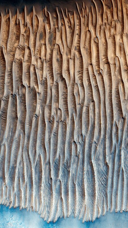 Sand Ripples on Beach
