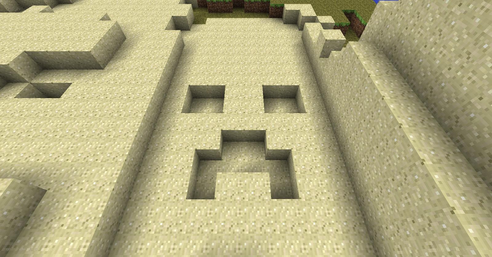 sand sculpture in minecraft