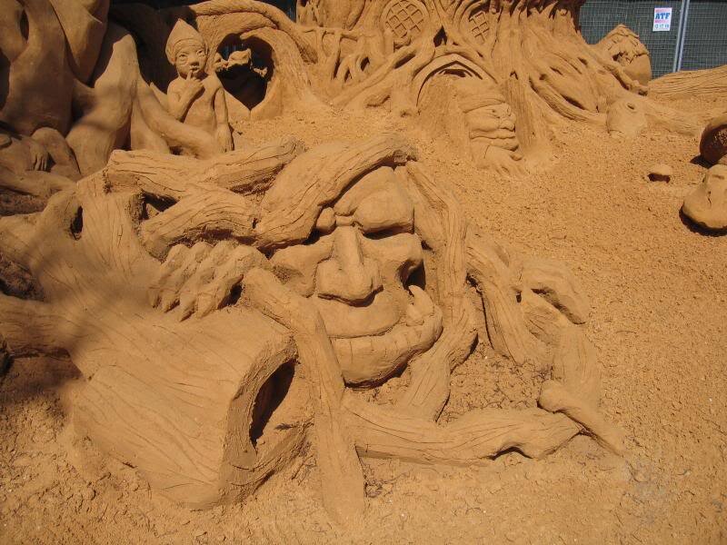 Sand Sculpture of Troll