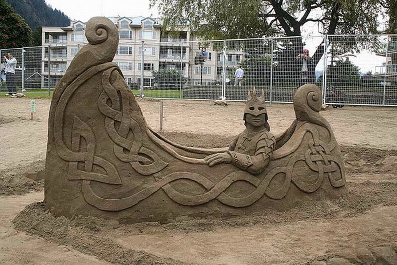 Sand Sculpture of Warrior