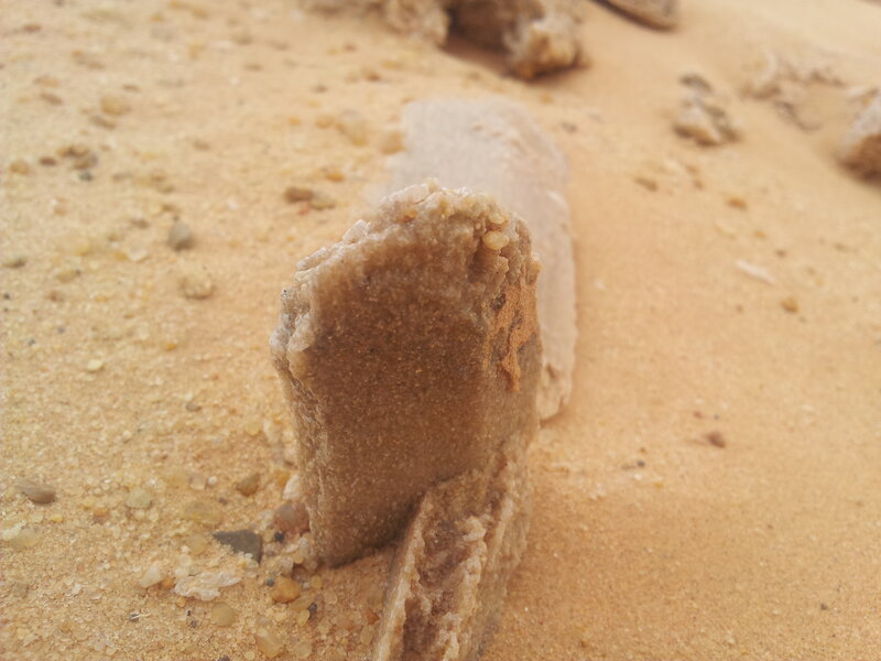 Sand Sculpture on Beach — Brown