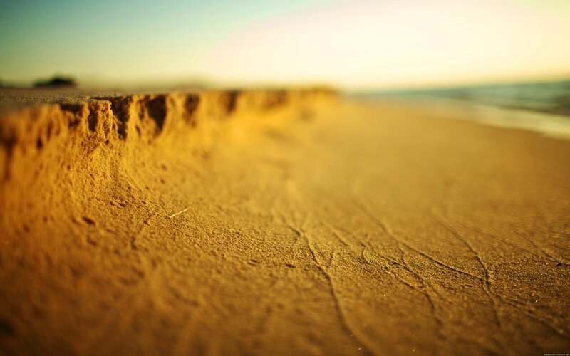 sand texture at sunset
