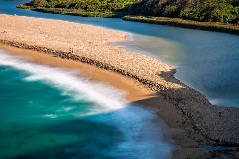 Sandbar at River Mouth