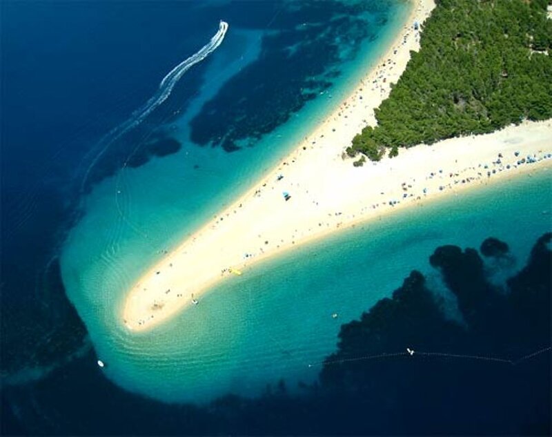 Sandbar Beach with Boats