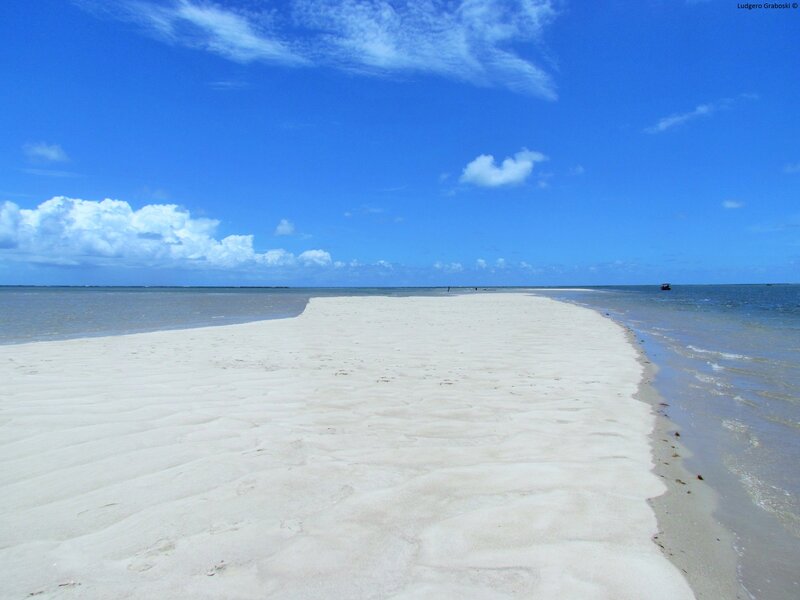 Sandbar in Tropical Sea