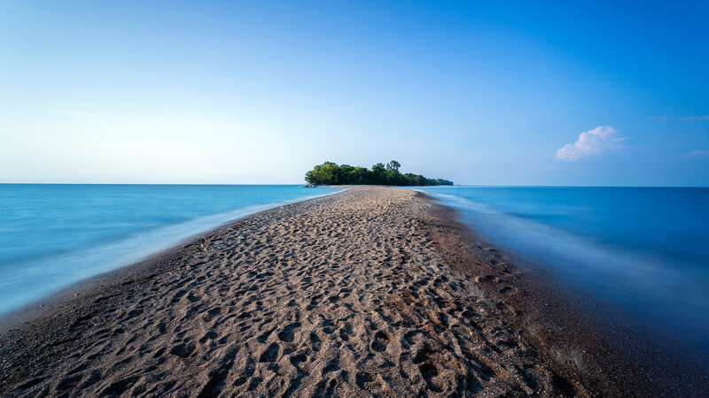 Sandbar Leading to Island
