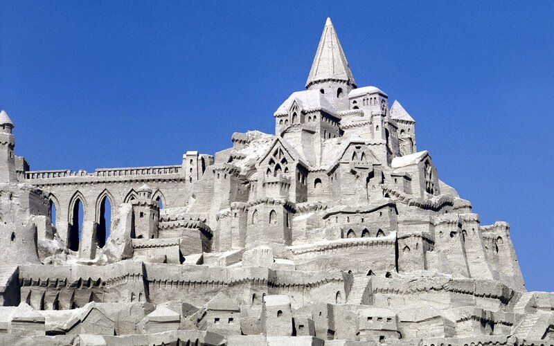 sandcastle castle structure