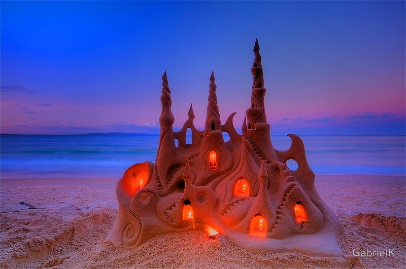 Sandcastle on Beach