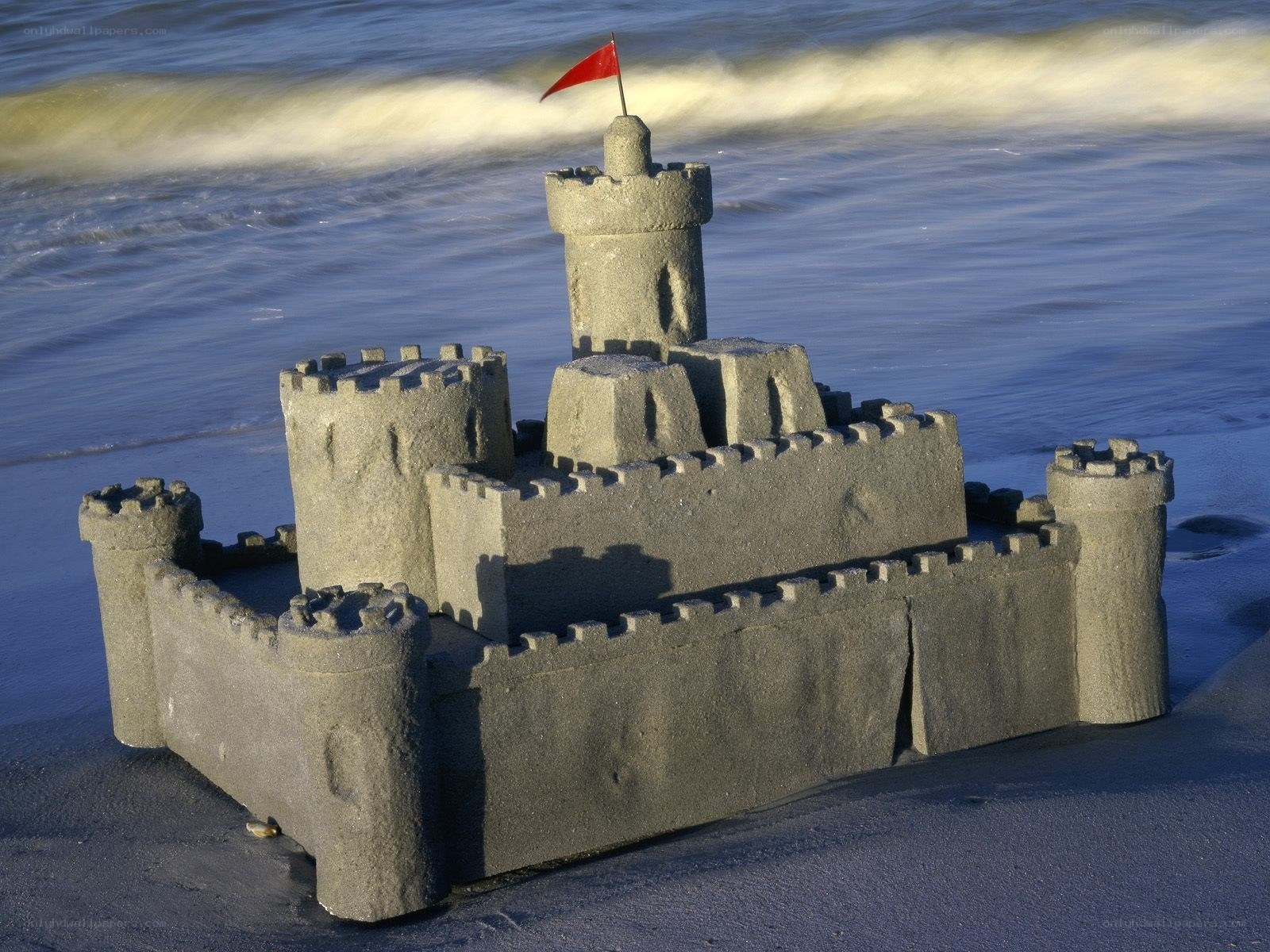 Sandcastle on the beach