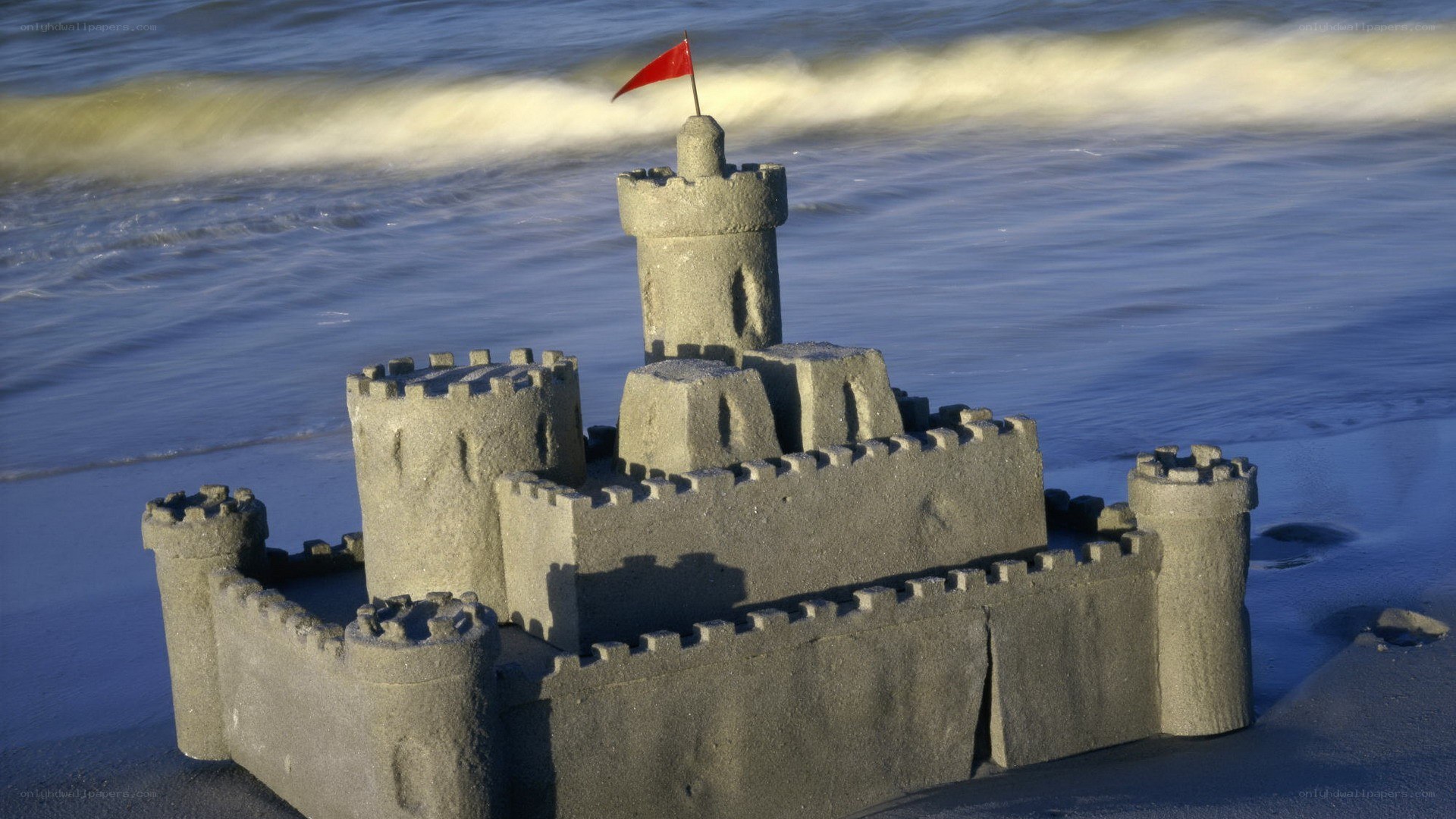 Sandcastle on the beach