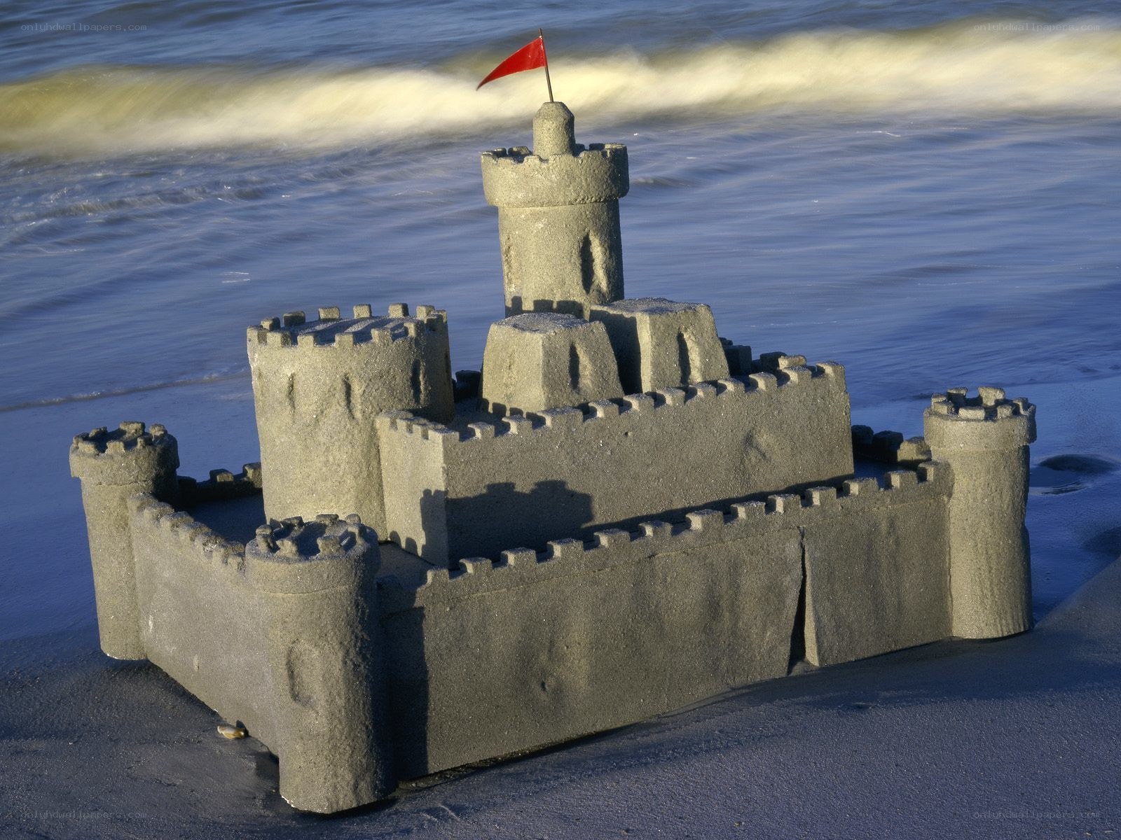 Sandcastle on the beach