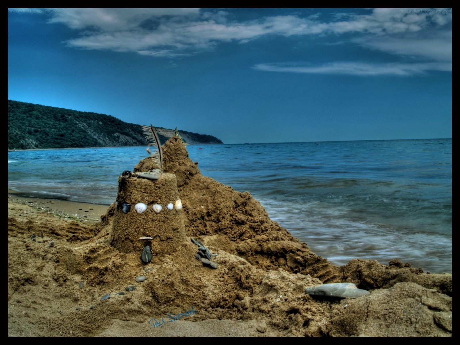 Sandcastle on the beach