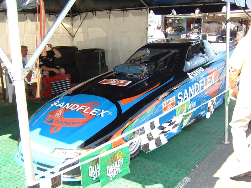Sandflex drag racing car