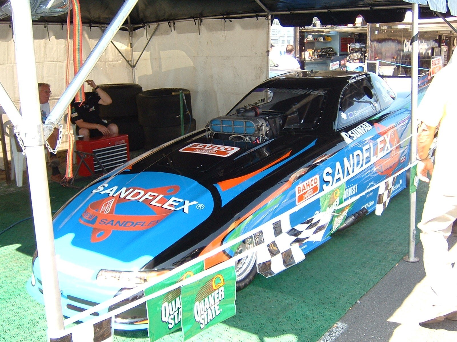 Sandflex drag racing car