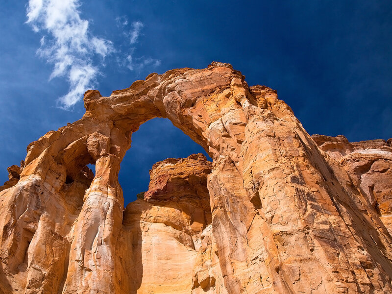 Sandstone Arch Formation — Blue, Dramatic, Afternoon