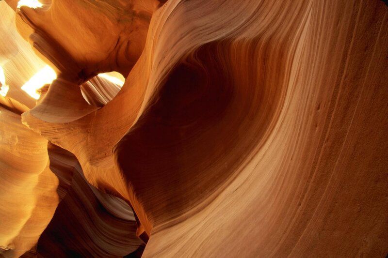 Sandstone Canyon Walls — Brown, Dramatic, Afternoon, Photograph, Light