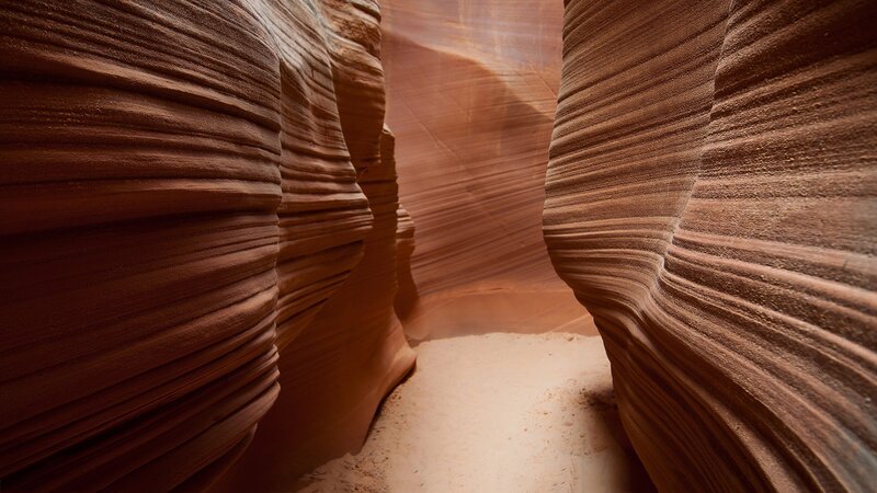 Sandstone Canyon Walls — Brown, Serene