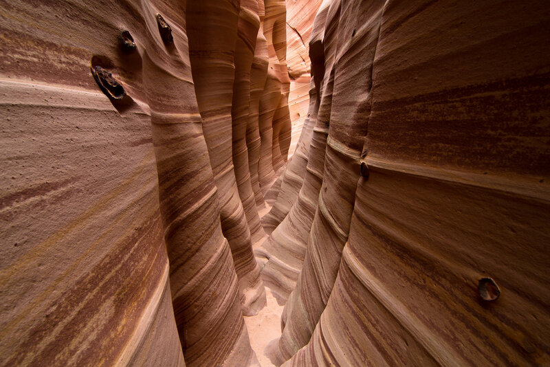 Sandstone Canyon Walls — Brown