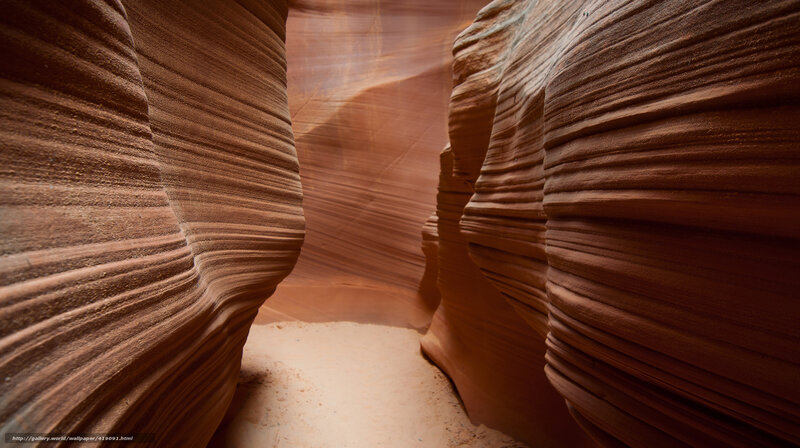 Sandstone canyon walls