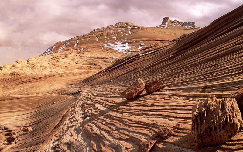 Sandstone Formations — Brown, Dramatic, Afternoon