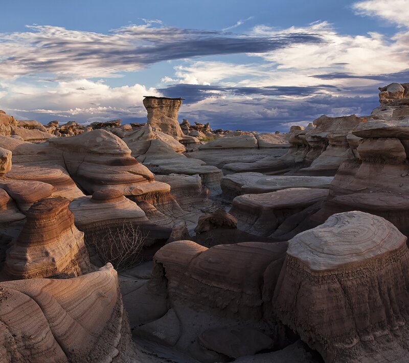 Sandstone Hoodoos — Blue