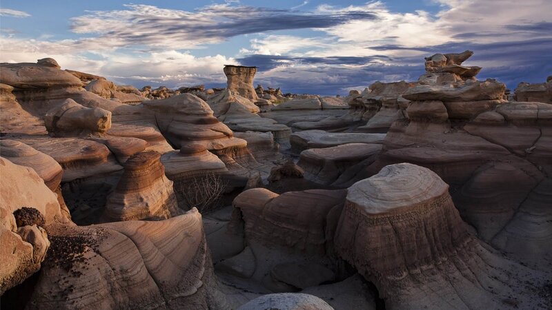 Sandstone Hoodoos Landscape — Brown