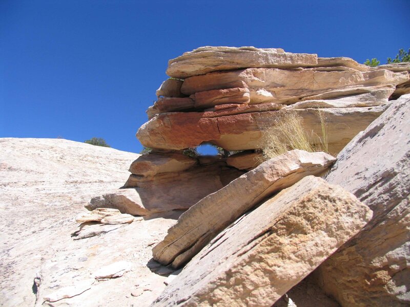 Sandstone Rock Formation — Blue