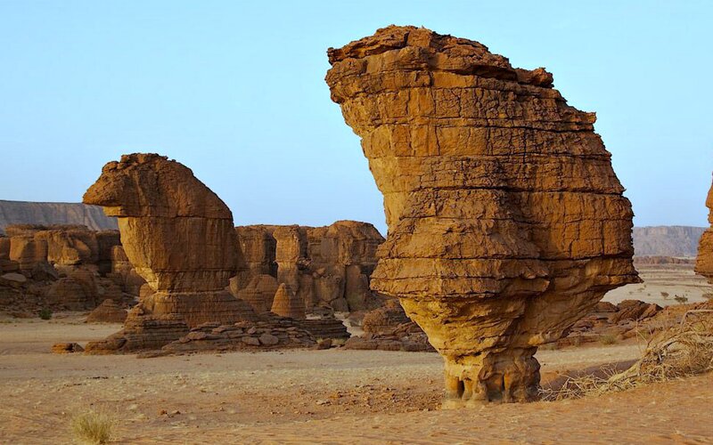 Sandstone Rock Formations — Brown, Arid