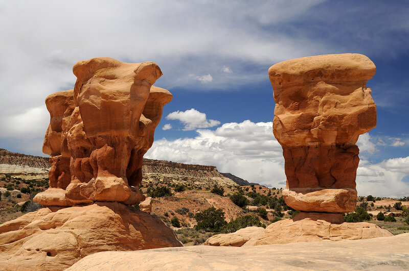 Sandstone Rock Formations — Orange, Dramatic