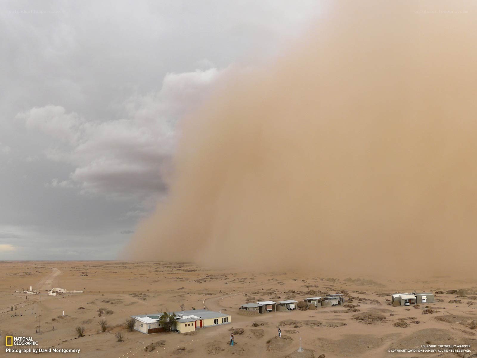 Sandstorm in the desert