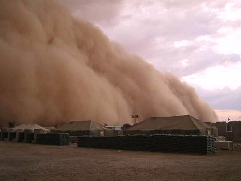 Sandstorm over Camp