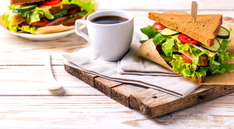 Sandwich and Coffee