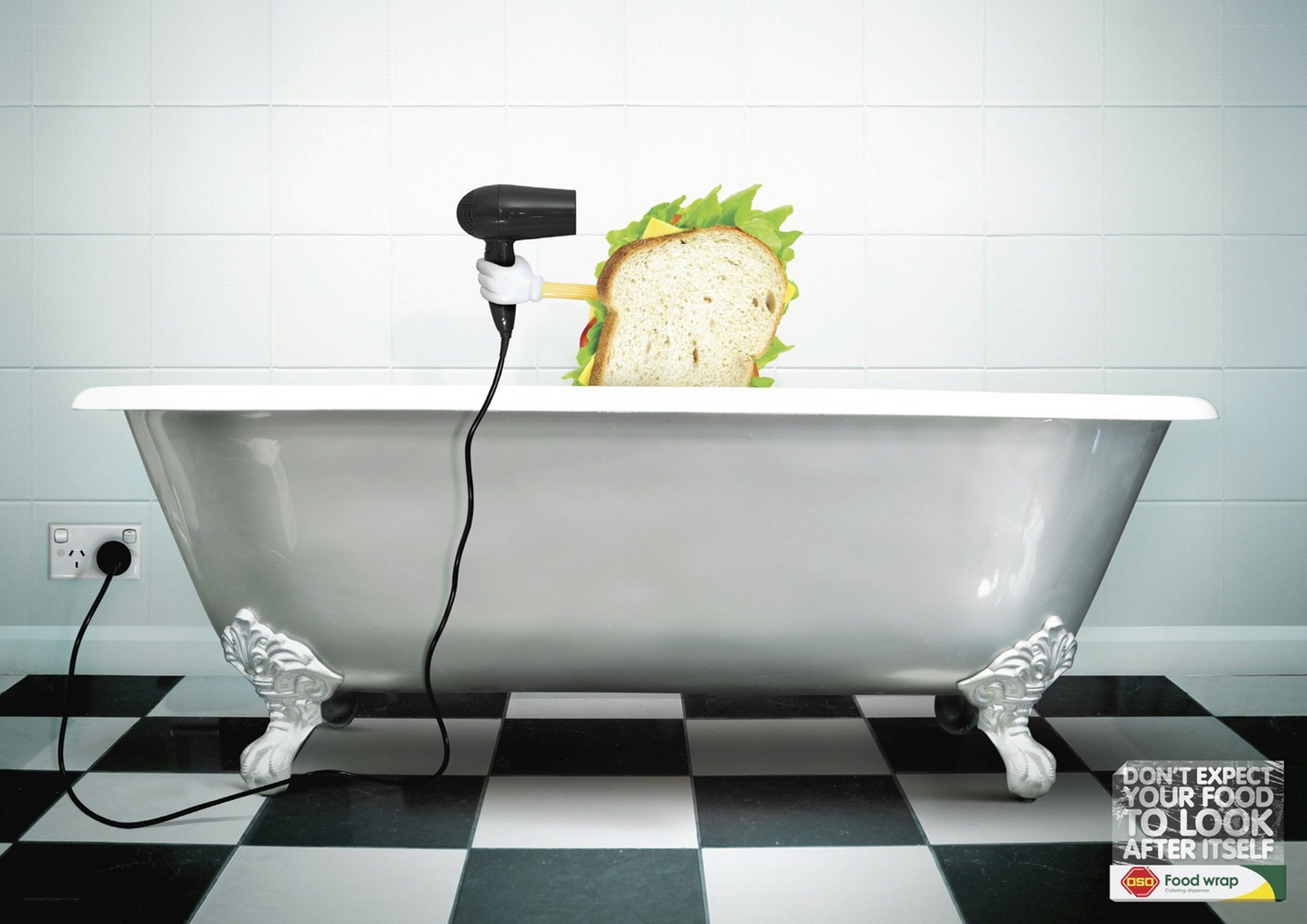 sandwich in a bathtub
