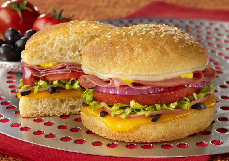 Sandwich on Metal Tray