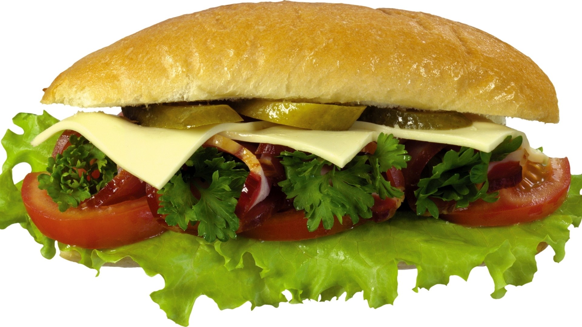 sandwich with cheese and vegetables