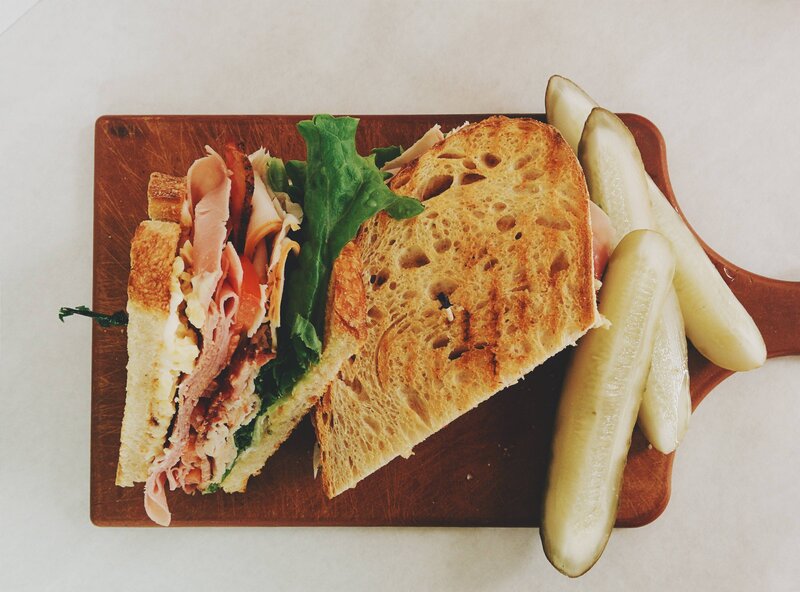 Sandwich with Pickles — Brown