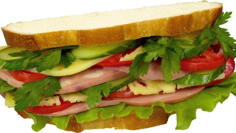 Sandwich with Vegetables — Green