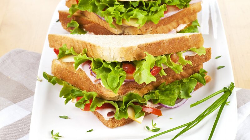 Sandwiches on a Plate — Green