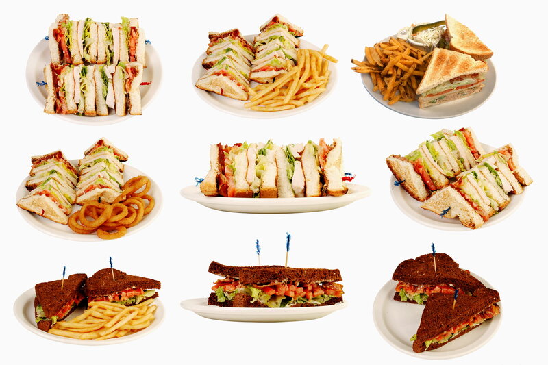 Sandwiches on Plates