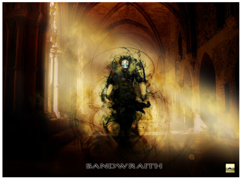 Sandwraith in ancient hall