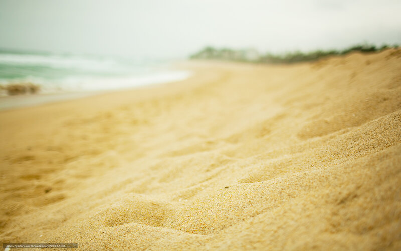 sandy beach with ocean waves