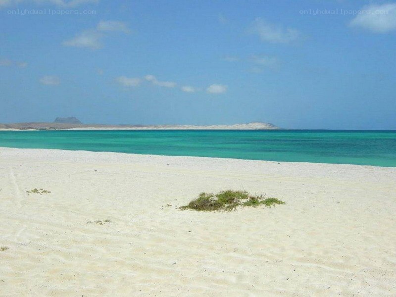 sandy beach with turquoise water